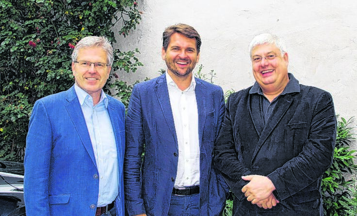 VP-LAbg. Peter Csar, Vzbgm. Peter Lehner und Kompetenzteam-Obmann Martin Stieger