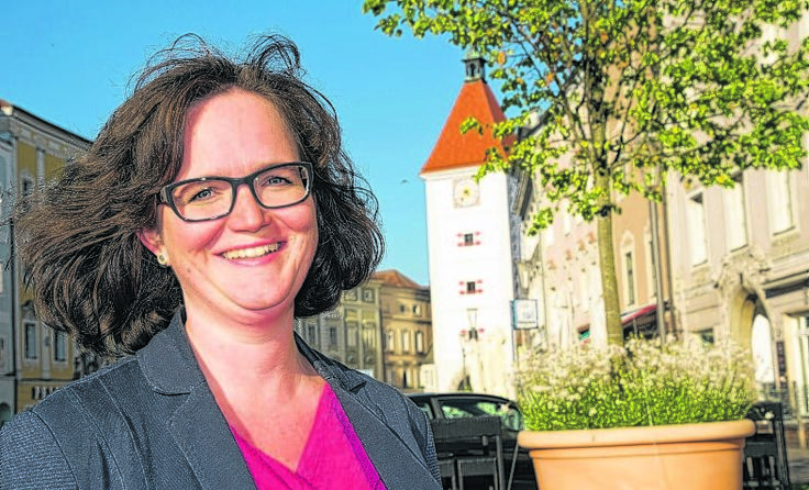 Die Grüne Spitzenkandidatin Elke Mayerhofer