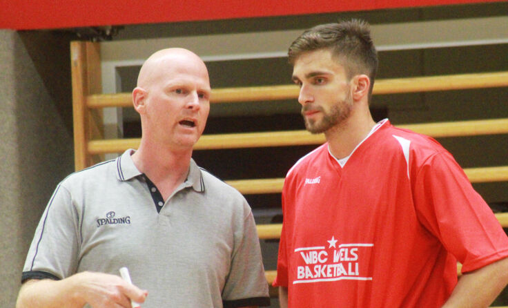 WBC-Coach Mike Coffin und Erwin Zulic. Foto: Erhardt