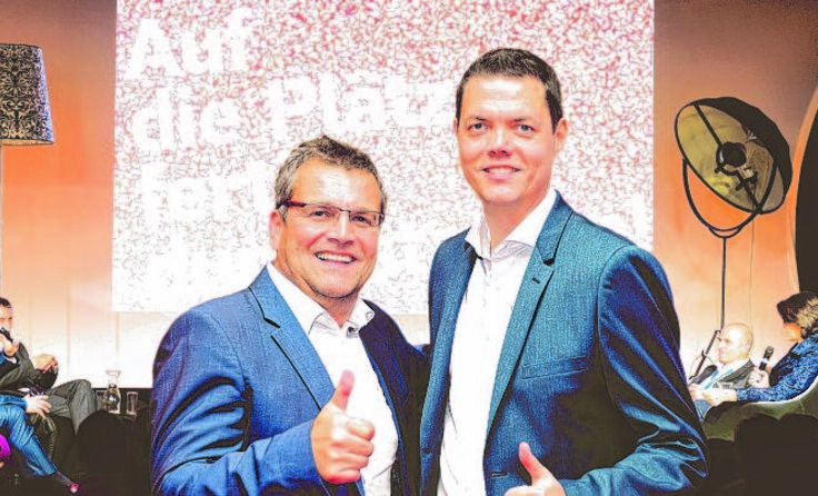 SP-Bürgermeister Paul Mahr und SMG-Leiter Christian Trübenbach