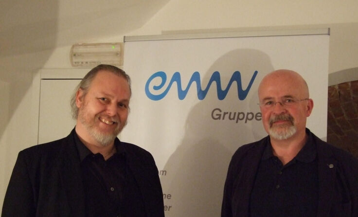 Raimund Karl und Albert Neugebauer im Freiraum Wels