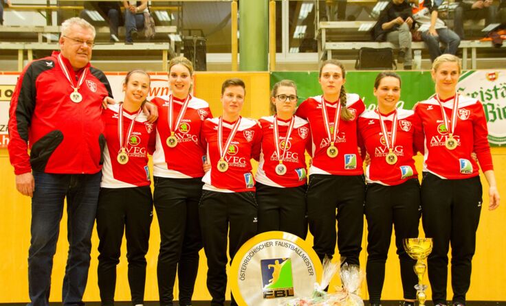 Erster Staatsmeister-Titel für die Welser Faustball-Damen (ÖFBB/Gusenleitner Stefan)