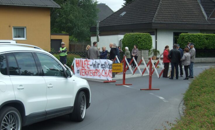 Die Albrechtstraße war für eine Stunde gesperrt.