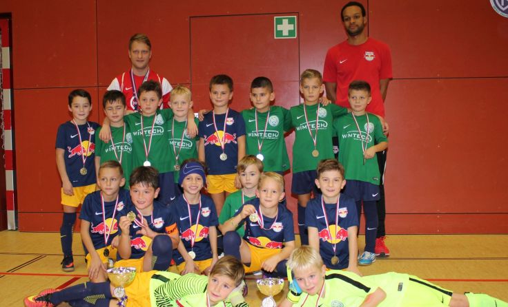 Das Finale in der U8 Wertung: WSC Hertha gegen Red Bull Salzburg.