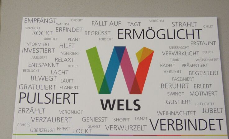 Im Kern steht das große W für Wels.