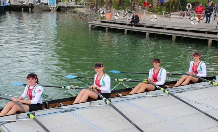 Der Doppelvierer war in Kärnten erfolgreich.