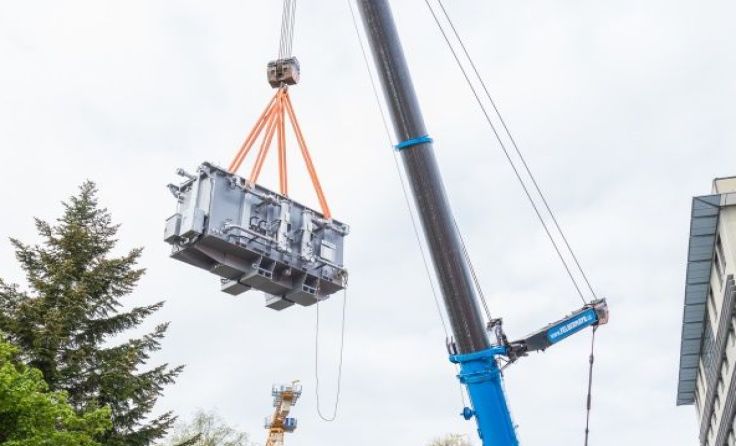 Ein Spezialkran war im Einsatz