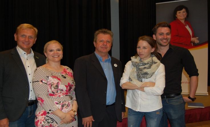 Der gewählte Stadtparteiobmann Klaus Hoflehner (mitte) und seine Stellvertreter.