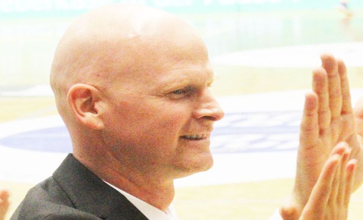 WBC Headcoach Mike Coffin hatte gegen Oberwart in Spiel I alles im Griff. Foto: Erhardt