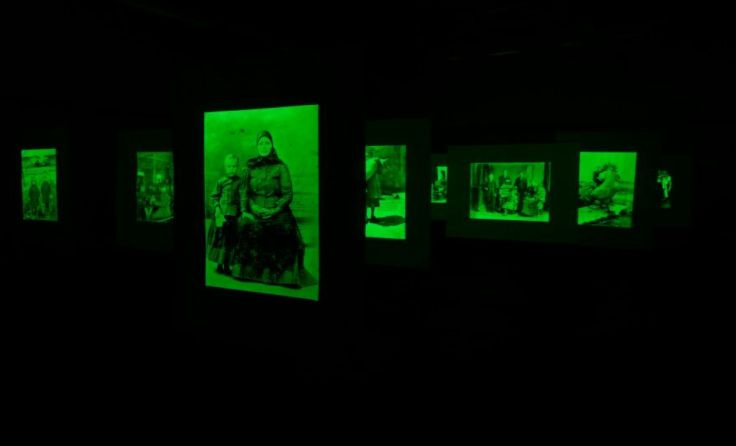 Fotoinstallationen aus alten Marchtrenker Bildern Foto: Artner