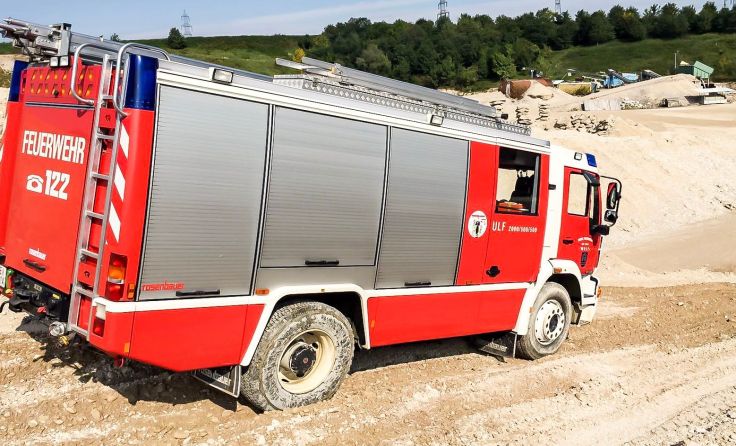 Auch auf Schotter waren die Kameraden unterwegs. Foto: FFWels/Graziani