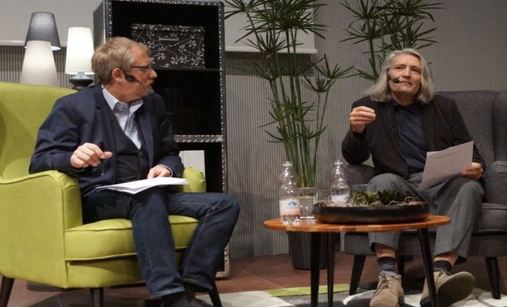 Moderator Klaus Buttinger (links) und Regiesseur Andreas Gruber. Foto: Welios