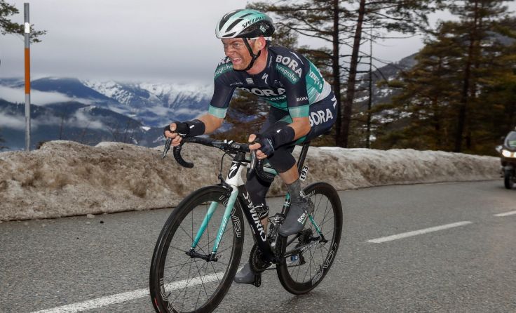 Felix Großschartner gab bei den Anstiegen alles. Foto: Bora-hansgrohe/bettini