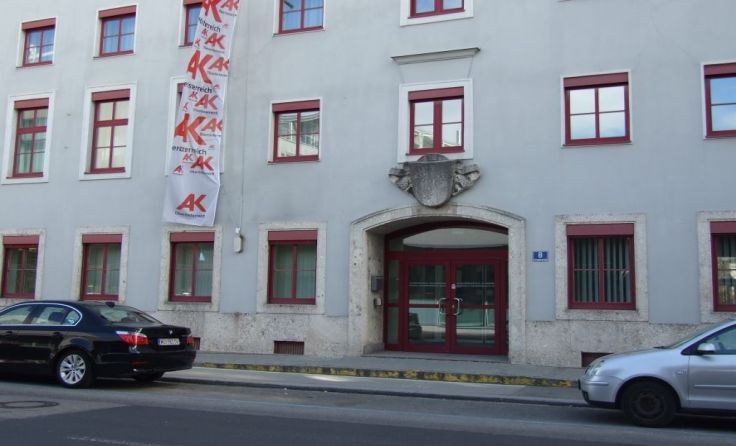 Die Arbeiterkammer in der Roseggerstraße ist Schauplatz der Börse.