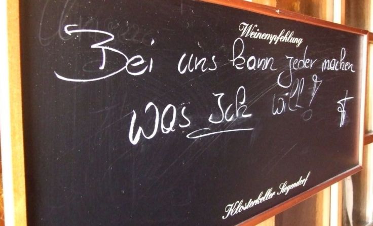 Eine klare Ansage des Hausherrn