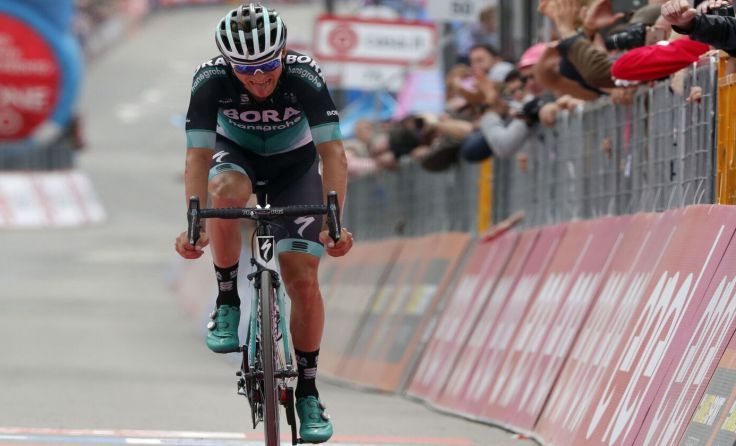 Felix Groschartner als Dritter bei der Königsetappe. Foto: Bora-hansgrohe/Bettiniphoto