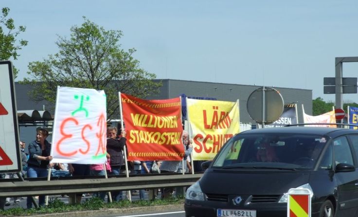 Die Marchtrenker gingen in diesem Jahr schon einmal auf die Straße.