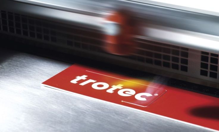Trotec Lasergravuranwendung in der Anwendung Foto: Trotec