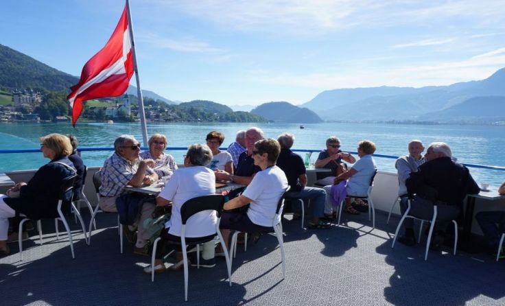Gemütlich auf dem Wolfgangsee unterwegs