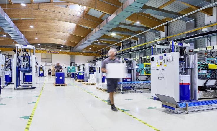 Verdoppelte Produktionskapazität – die neue Halle wird im November bezogen. Foto: Rico