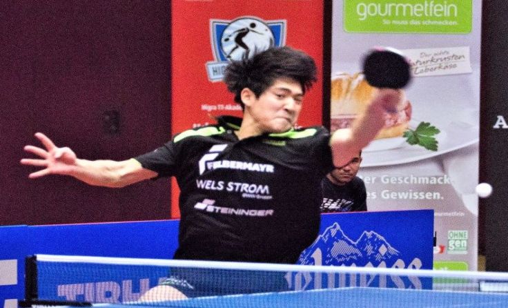 Ganghyeon Park will gegen La Romagne die Sensation schaffen. Foto: Hubweber/SPG Wels