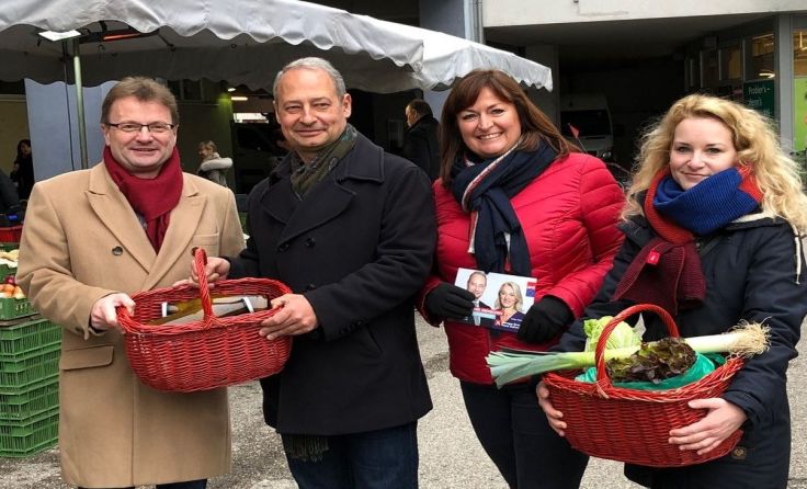 v.l: Hannes Heide, Andreas Schieder, Petra Wimmer und Eva Maria Holzleitner. Foto: SPÖ