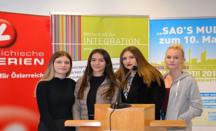 Diese jungen Damen traten für die Hak 1 Wels an. Foto: privat