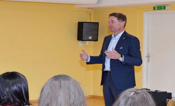 FP-Jugendreferent Gerhard Kroiß bei einem der Termine Foto: Stadt