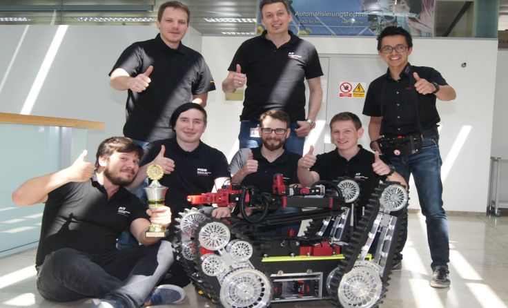 Das erfolgreiche Rettungsroboter-Team der Fachhochschule Wels. Foto: FH