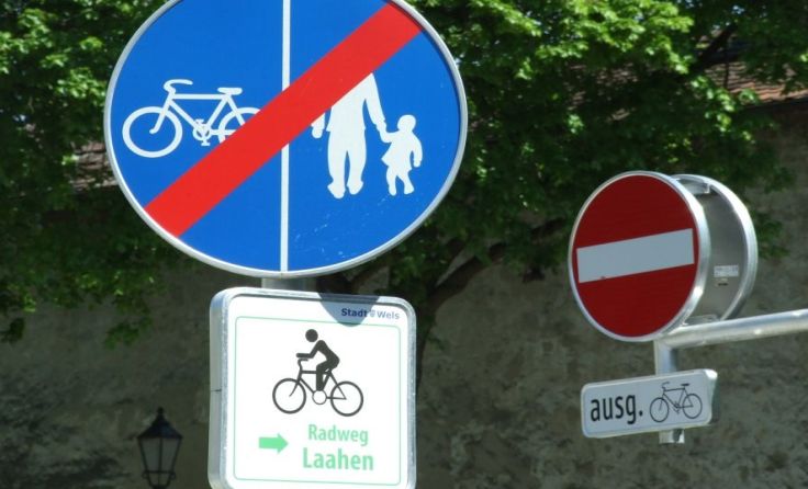 Viele Radwege führen durch Wels. Foto: Tips