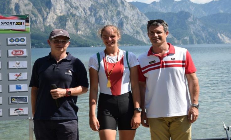 Sophie Damberger gewann im Einer Juniorinnen A. Foto: RC Wels