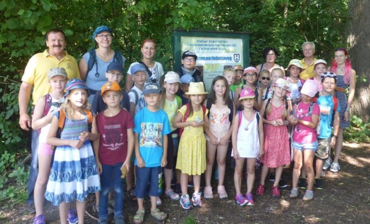 Der Kinderhort Thalheim nahm auch die Bienen ins Visier. Foto: Privat