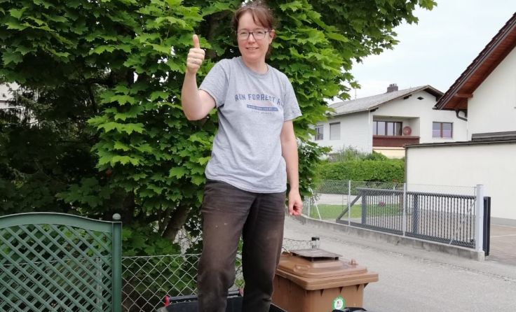 Ulrike Zimmerberger aus Gunskirchen macht mit beim Container Csardas Foto: Privat
