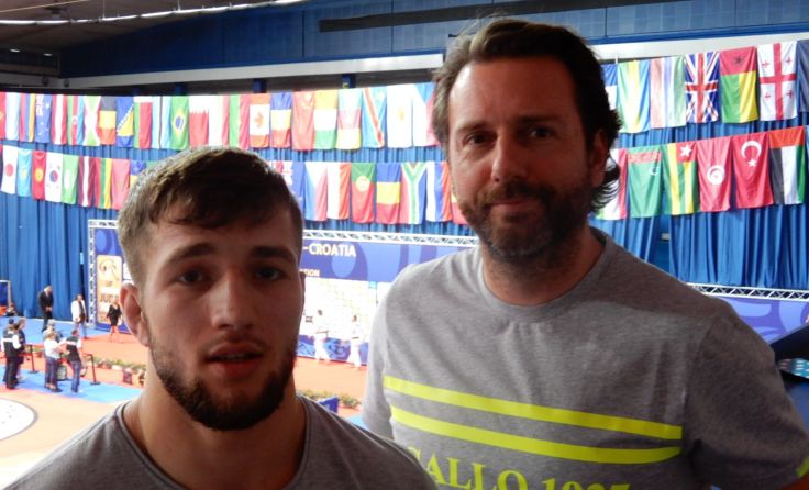 Multikraft-Judoka Shamil Borchashvili (links) mit seinem Förderer Andreas Zickermann. Foto: privat