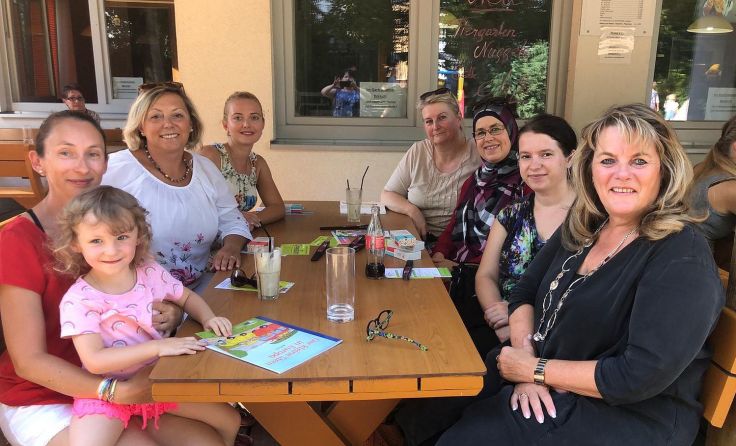 Silvia Huber (rechts vorne) war begeistert von den Gesprächen. Foto: Stadt
