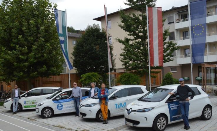 Ein Teil der regionalen eingesetzten E-Autos. Foto: privat