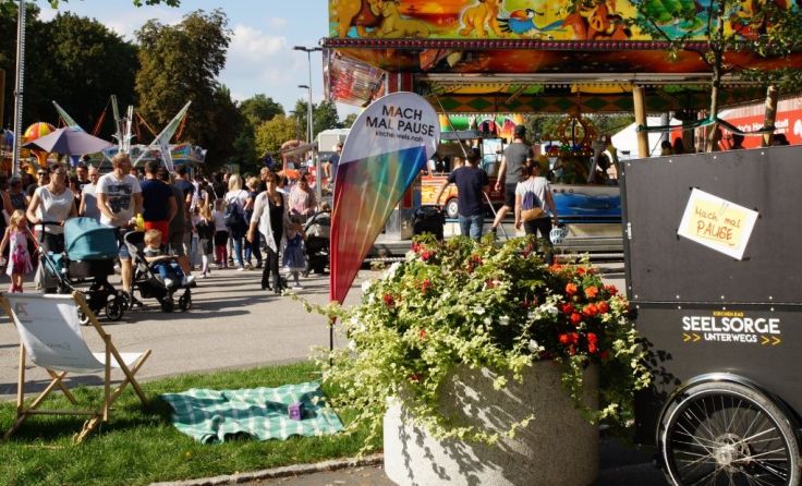 Unterwegs am Welser Volksfest. Foto: Privat