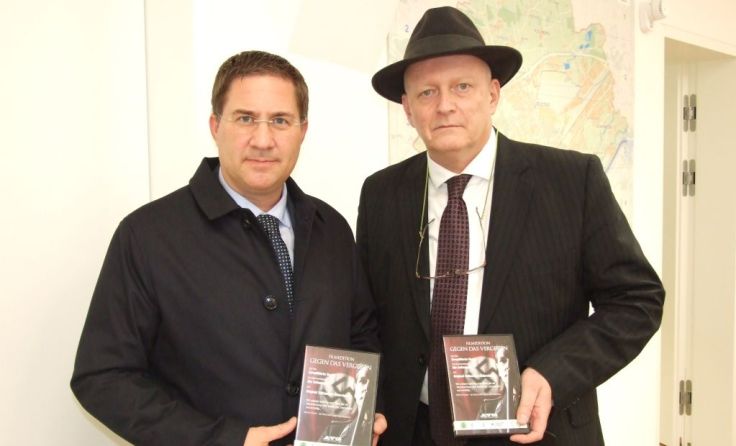 Bgm. Andreas Rabl und Filmemacher Hermann Weiskopf Foto: Nowak