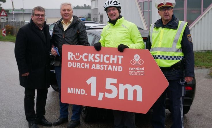 Aktion in Marchtrenk für die Verkehrssicherheit Foto: Fahrradregion