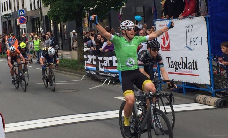 Filippo Fortin bei einem seiner Siege 2018 für Wels Foto: RSW