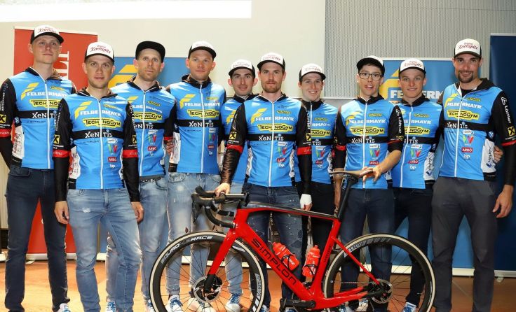 Das Team Felbermayr Simplon Wels geht mit zehn Radprofis in die neue Rennsaison. Foto: Maringer