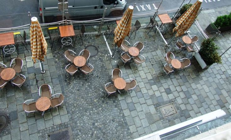 So könnte der Gastgarten beim Café Hoffmann aussehen. Foto: Nowak