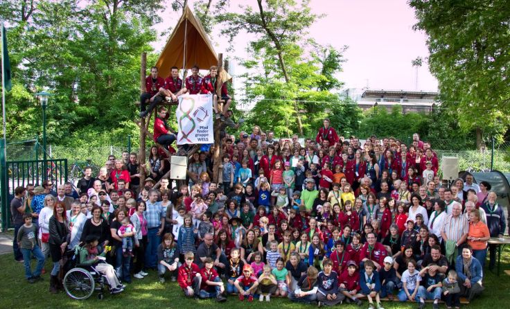 Dieses Bild entstand 2010 bei der 80/40 Feier. Foto: Pfadfinder