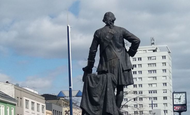 Der Kaiser Josef auf seinem Platz in Wels. Foto: Tips