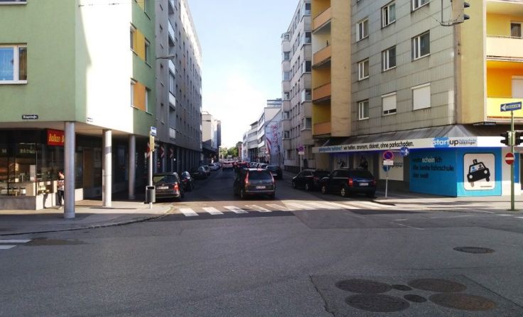 Doe Öffnung der Roseggerstraße hat sich von September 2020 vorerst verschoben. Foto: Tips