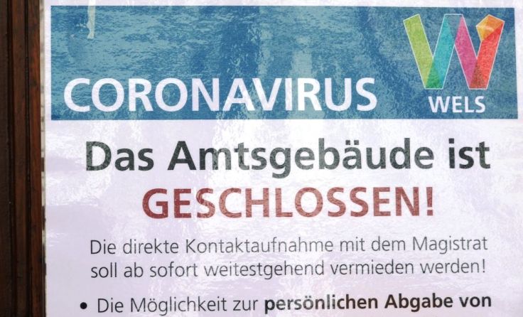 Auch im Rathaus gibt es einen Lockdown. Foto: Tips