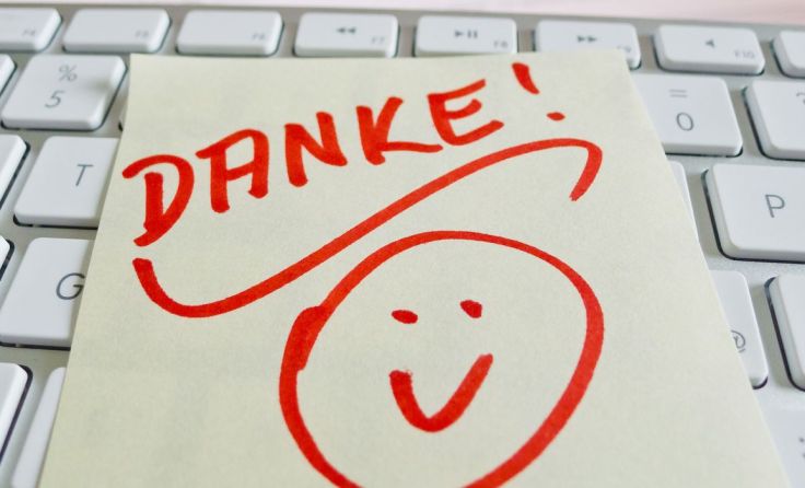 Danke kann man nicht oft genug sagen. Foto: Wodicka