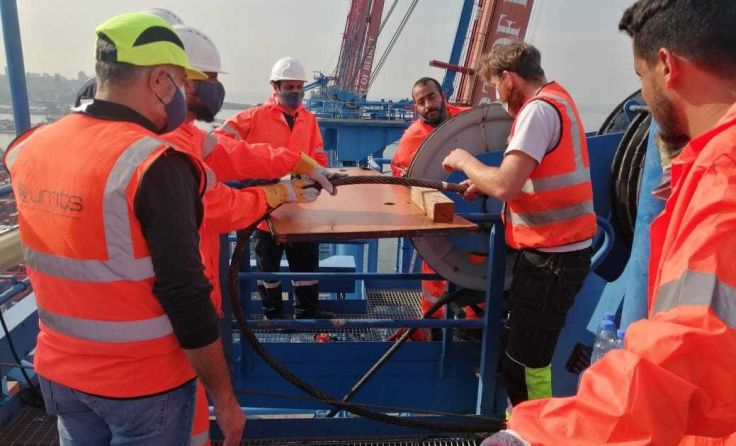 Begutachtung der Stahlseile Foto: Teufelberger