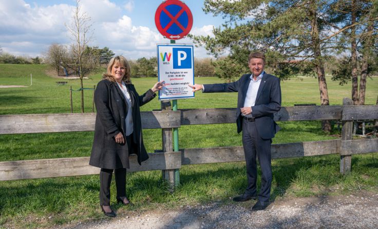 SP-Vzbgm. Silvia Huber und FP-Vzbgm. Gerhard Kroiß (Foto: stadt)