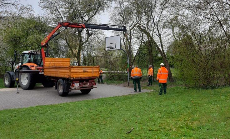 Abbau der Anlage (Foto: privat)